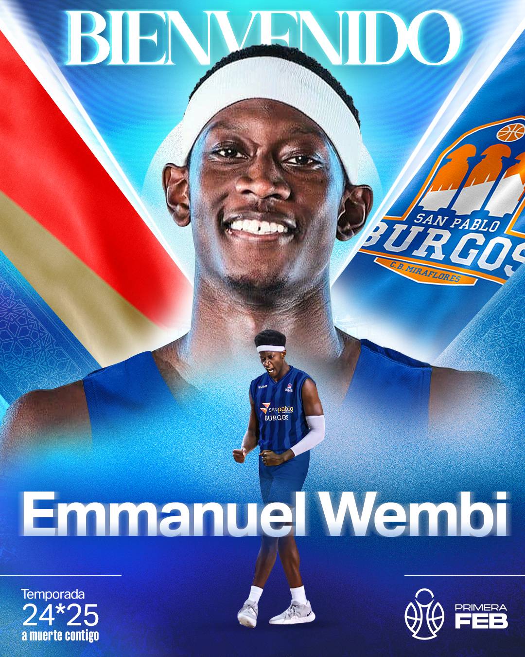 Emmanuel Wembi al Silbö San Pablo Burgos